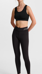 Hummel hmlTE fundamental mid waist tights in black white - Image 3