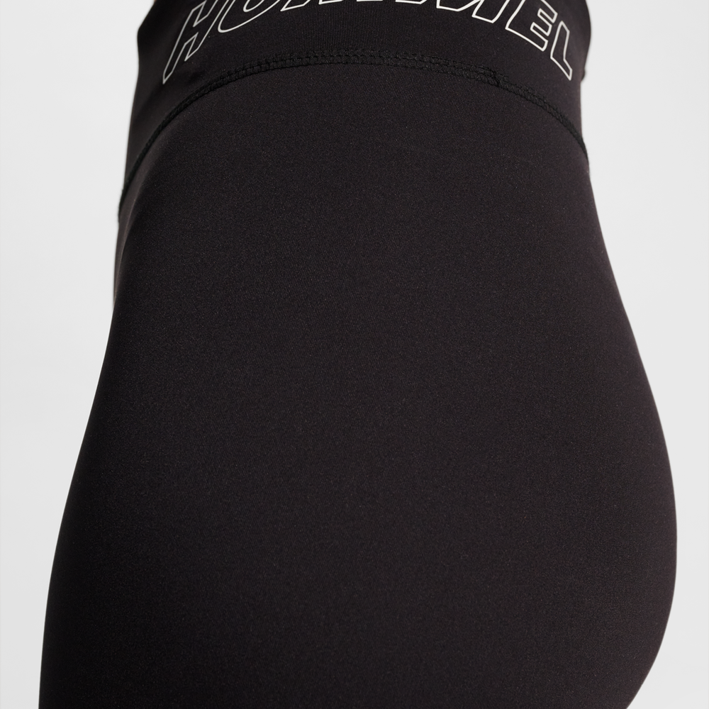 Hummel hmlTE fundamental mid waist tights in black white - Image 4