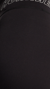 Hummel hmlTE fundamental mid waist tights in black white - Image 4