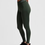 Hummel hmlTE fundamental mid waist tights in climbing ivy - Image 1