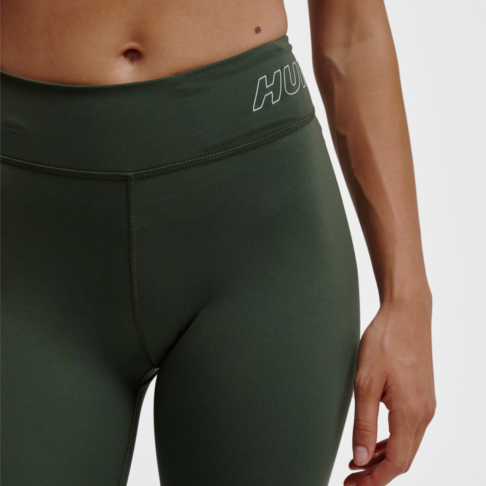 Hummel hmlTE fundamental mid waist tights in climbing ivy - Image 4