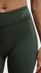 Hummel hmlTE fundamental mid waist tights in climbing ivy - Image 4