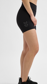 Hummel hmlTE fundamental mw tight shorts in black white - Image 2