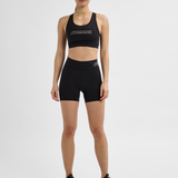Hummel hmlTE fundamental mw tight shorts in black white - Image 3