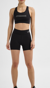 Hummel hmlTE fundamental mw tight shorts in black white - Image 3