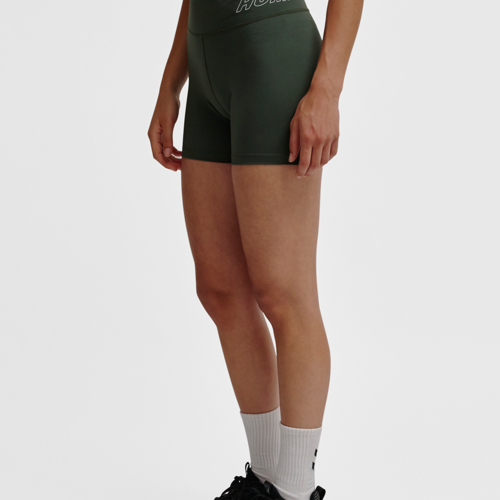 Hummel hmlTE fundamental mw tight shorts in climbing ivy - Image 1