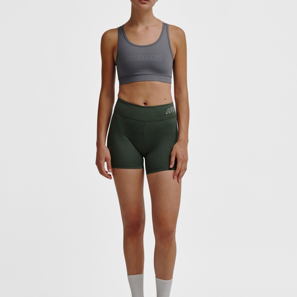 Hummel hmlTE fundamental mw tight shorts in climbing ivy - Image 3