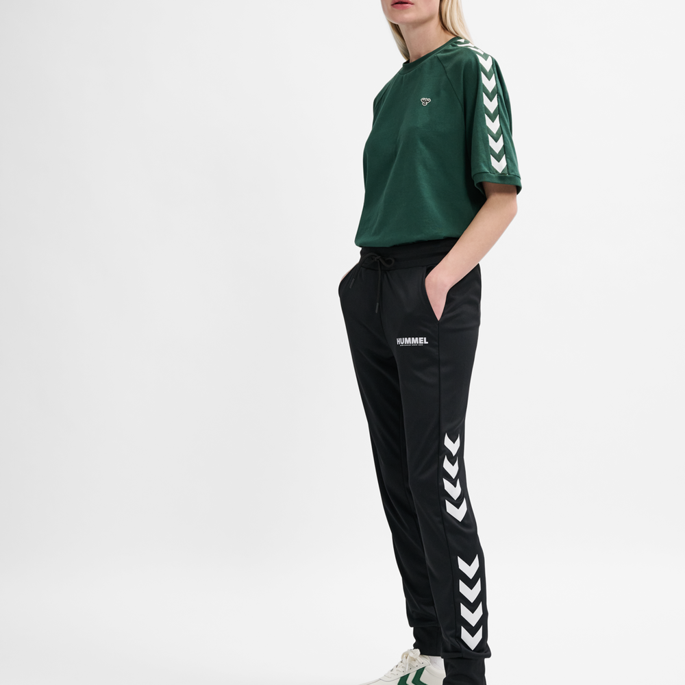 Hummel hmlLEGACY evy regular poly pants in black - Image 1