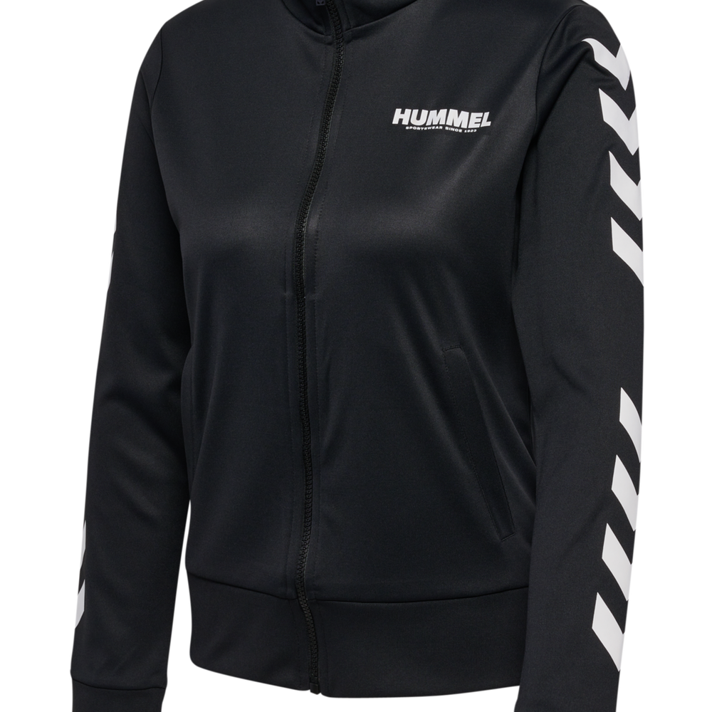 Hummel hmlLEGACY evy poly zip jacket in black - Image 5