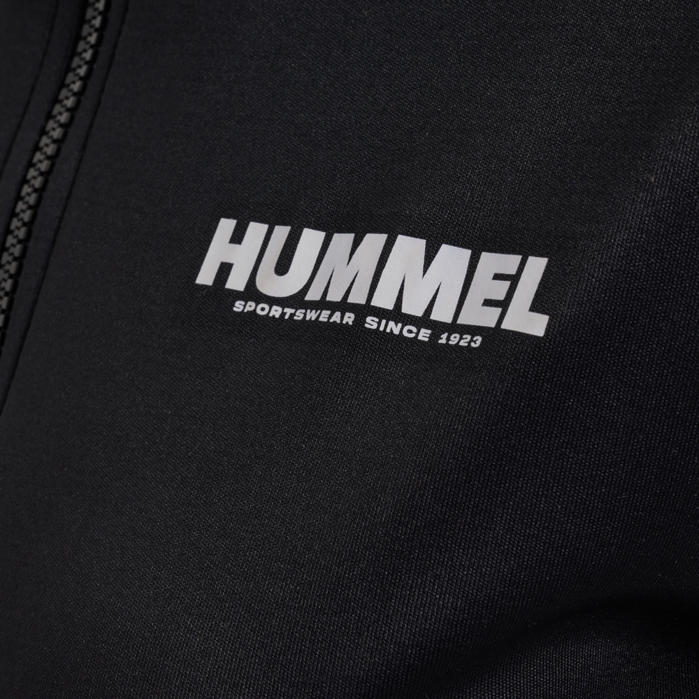 Hummel hmlLEGACY evy poly zip jacket in black - Image 8