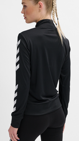 Hummel hmlLEGACY evy poly zip jacket in black - Image 2