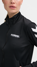 Hummel hmlLEGACY evy poly zip jacket in black - Image 4