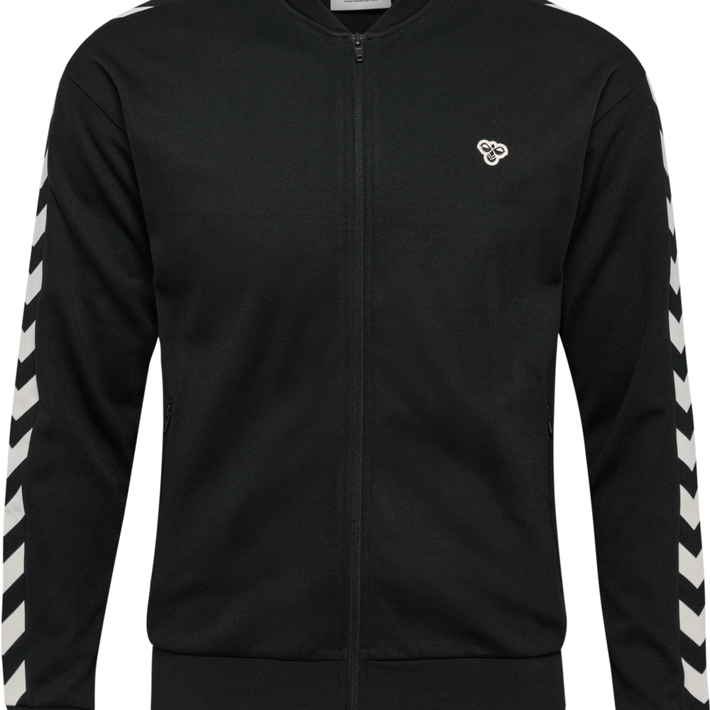 Hummel hmlARCHIVE regular poly zip jacket in black - Image 7