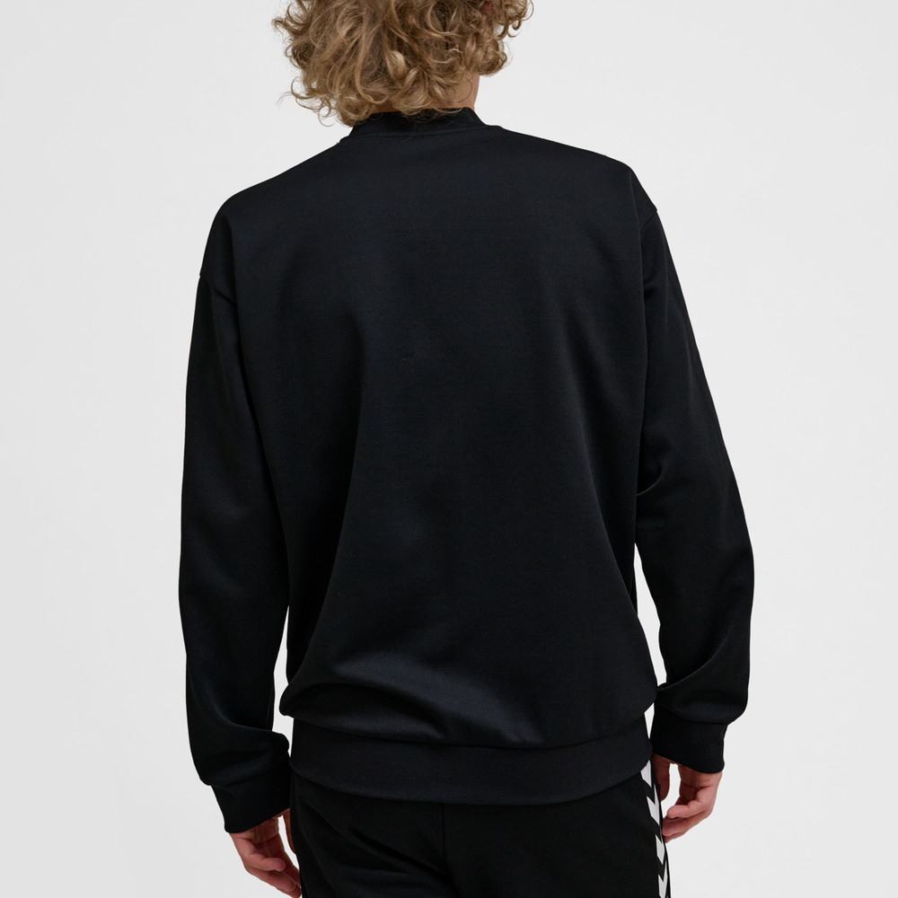 Hummel hmlARCHIVE regular poly zip jacket in black - Image 2