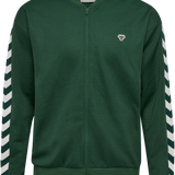 Hummel hmlARCHIVE regular poly zip jacket in dark green - Image 7