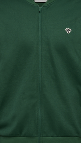 Hummel hmlARCHIVE regular poly zip jacket in dark green - Image 7