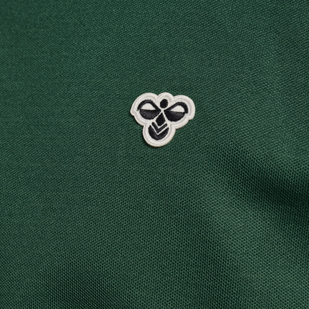 Hummel hmlARCHIVE regular poly zip jacket in dark green - Image 8