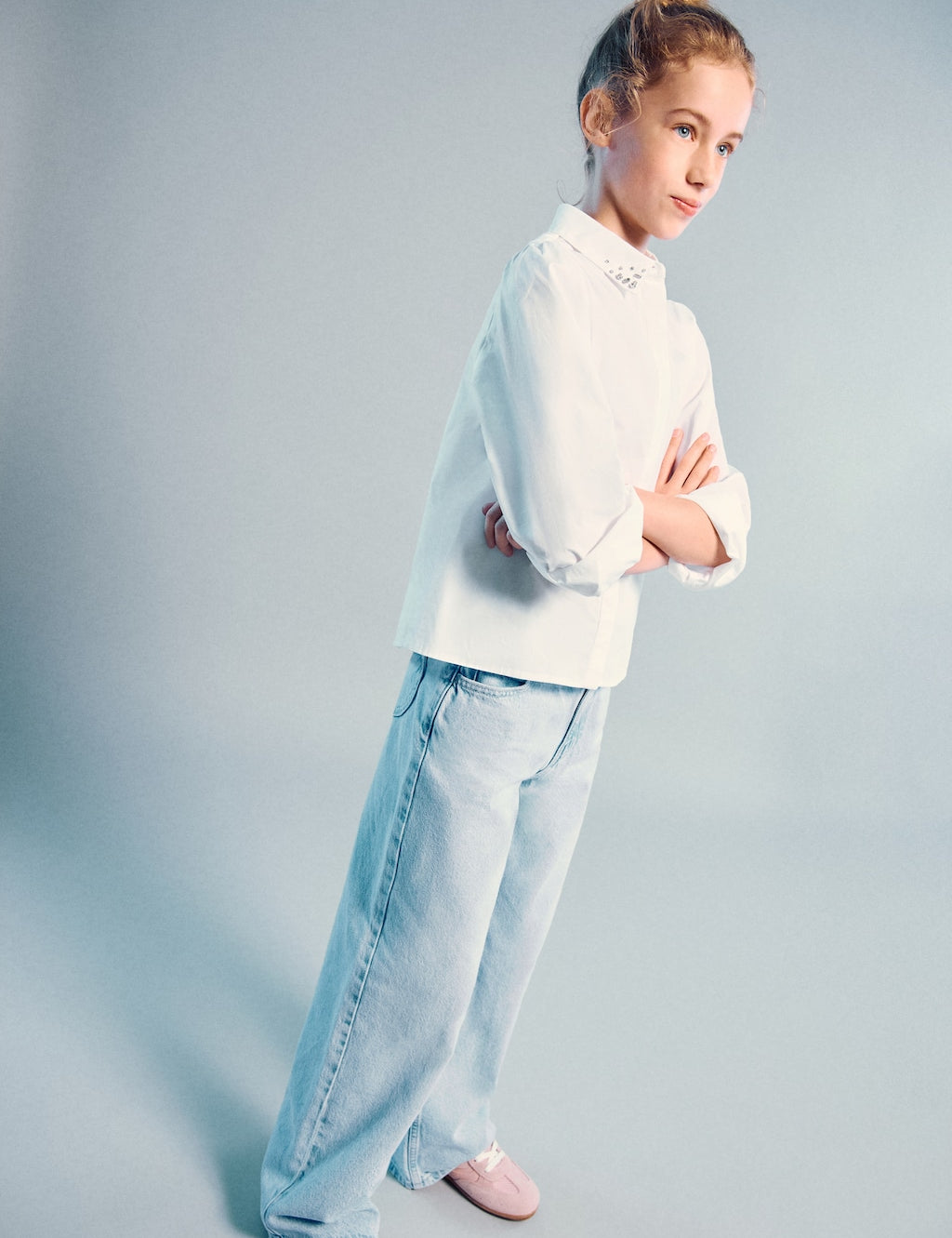Mango jeans widec in light denim - Image 1