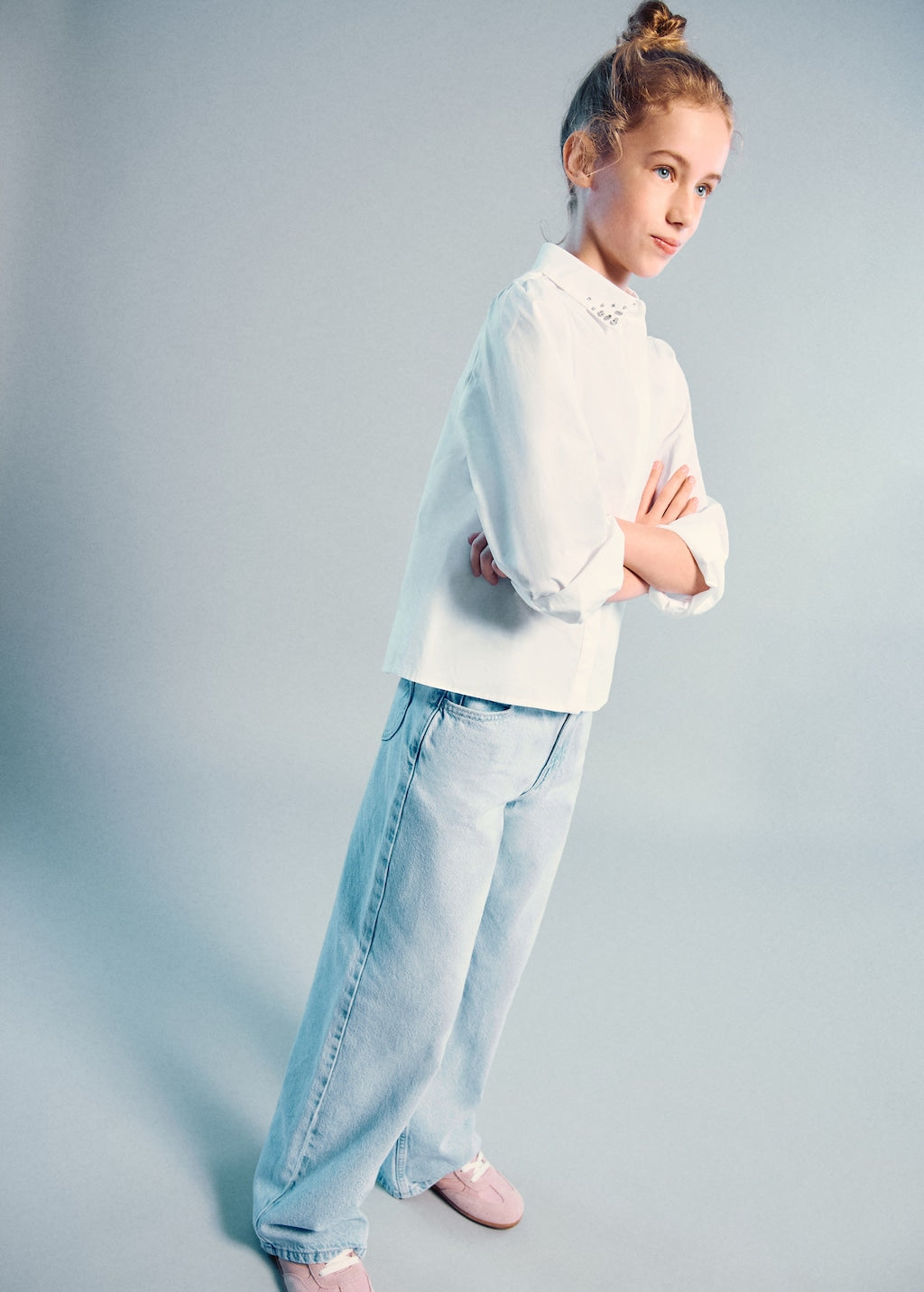Mango jeans widec in light denim - Image 1