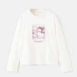 Mango t-shirt hkselfie in off white - Image 1