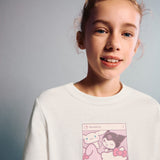 Mango t-shirt hkselfie in off white - Image 3