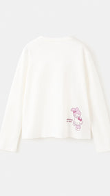 Mango t-shirt hkselfie in off white - Image 7