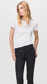 Mango t-shirt mangolog in white - 002