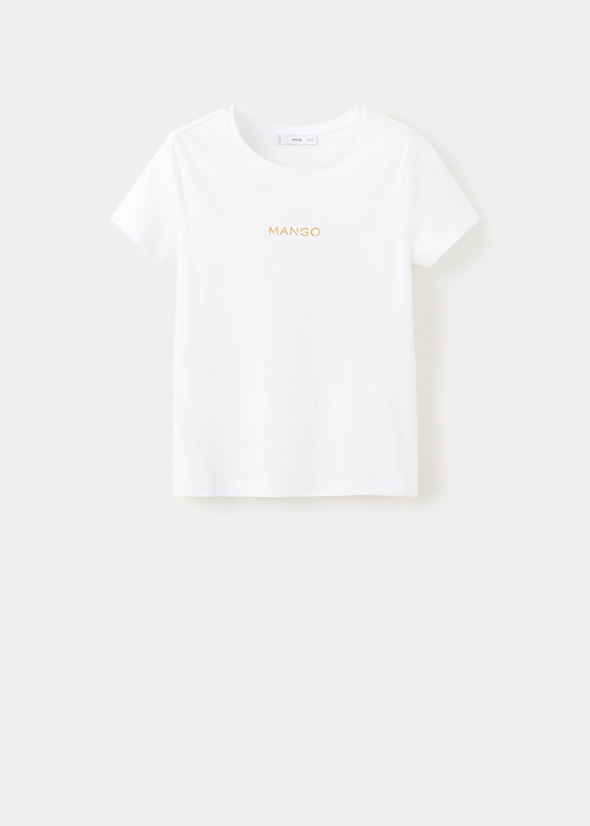 Mango t-shirt mangolog in white - 021
