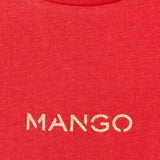 Mango t-shirt mangolog in red - 023