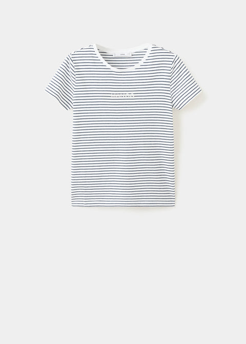 Mango t-shirt mangora in navy