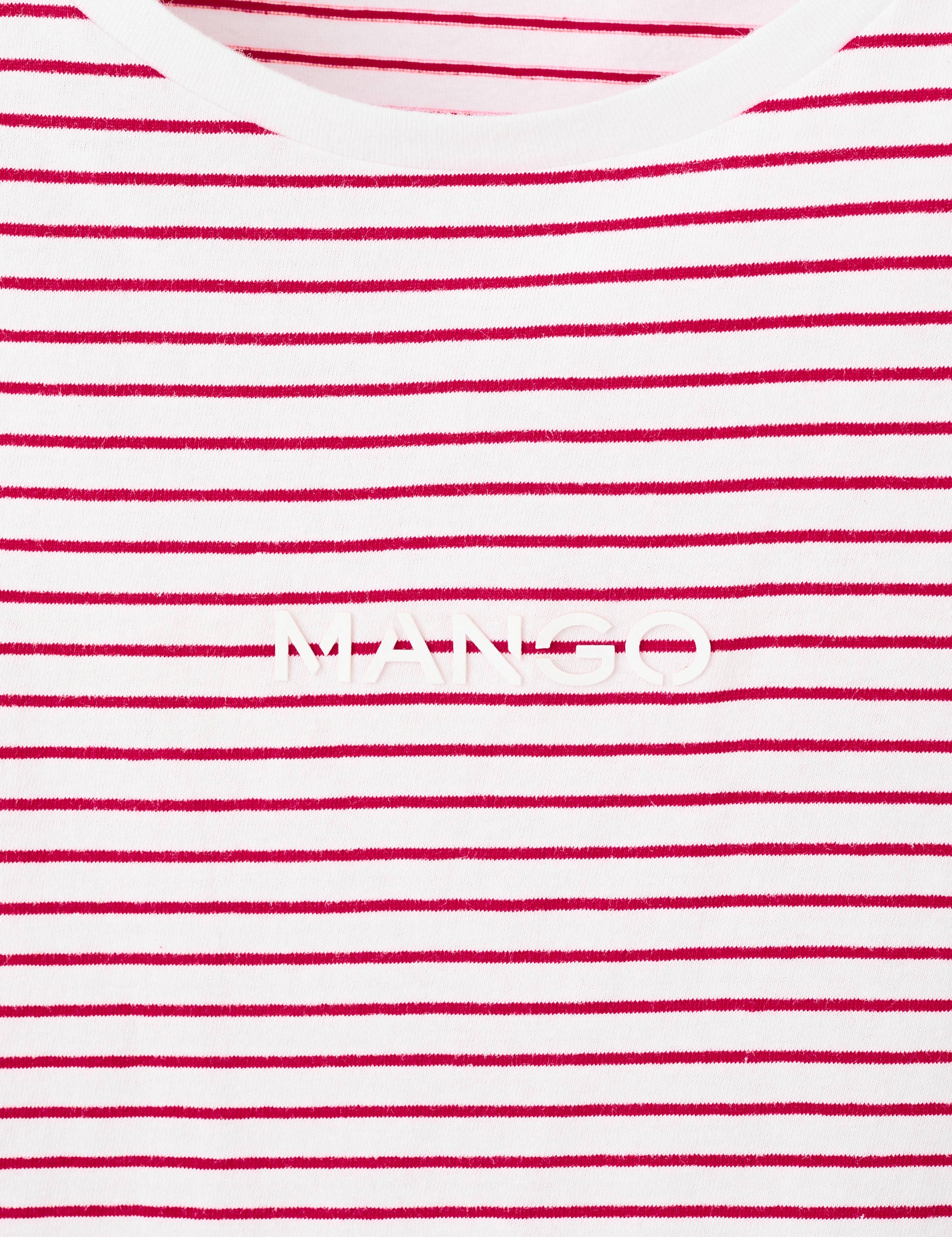 Mango t-shirt mangora in red