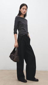 Mango t-shirt nisa in anthracite - 001