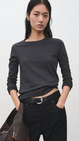 Mango t-shirt nisa in anthracite - 002