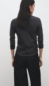 Mango t-shirt nisa in anthracite - 003