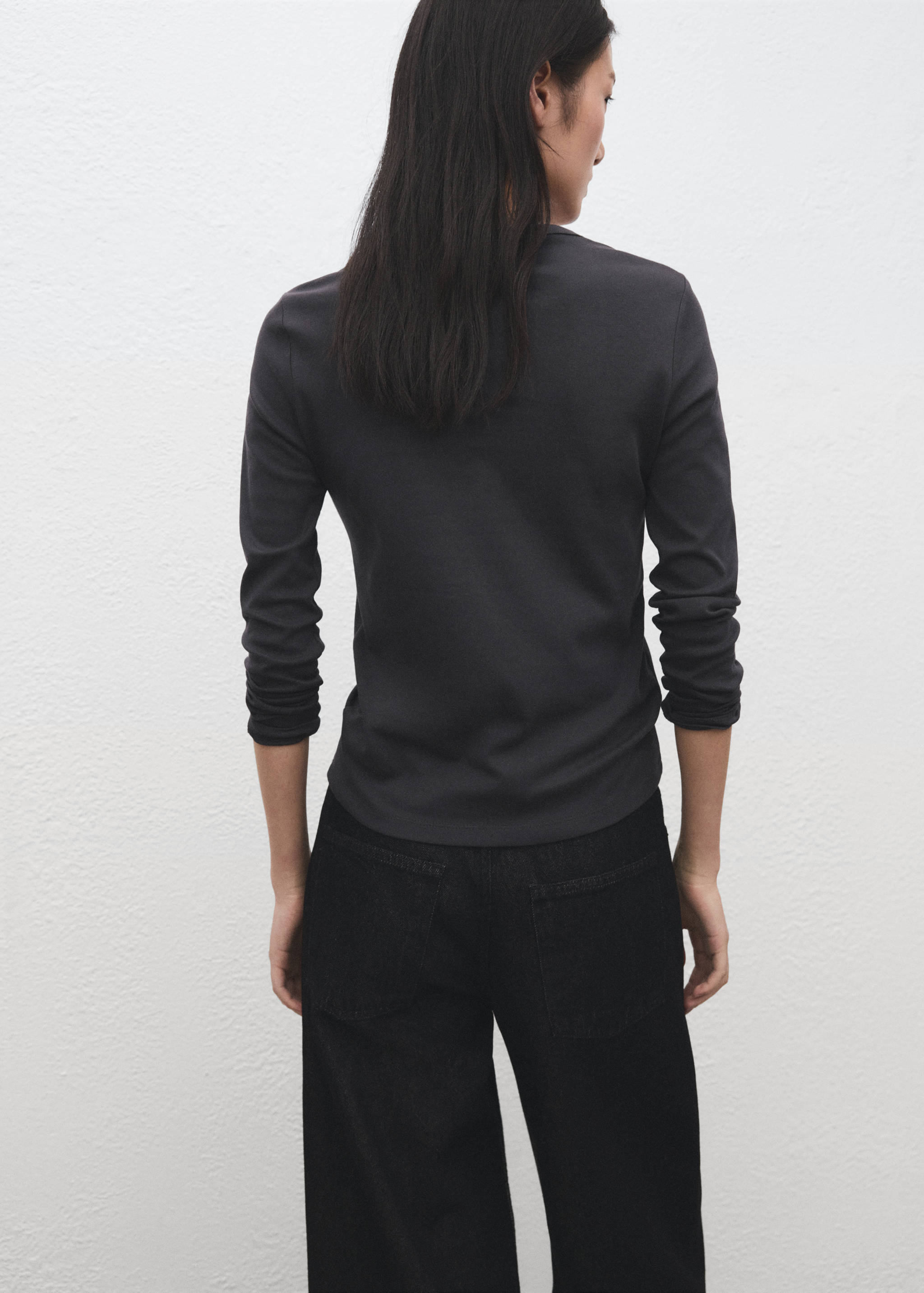 Mango t-shirt nisa in anthracite - 003