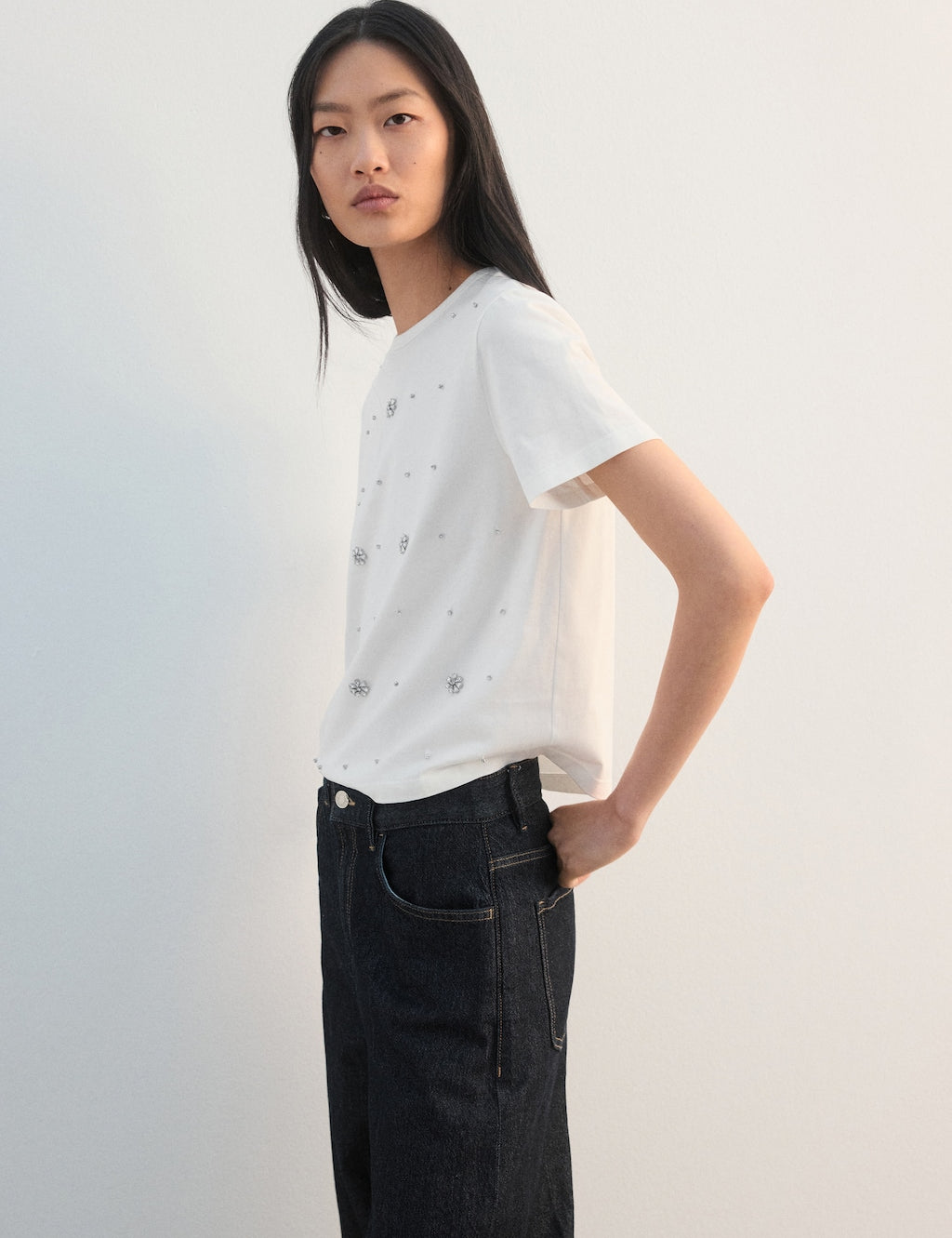 Mango t-shirt meghan in white - Image 1