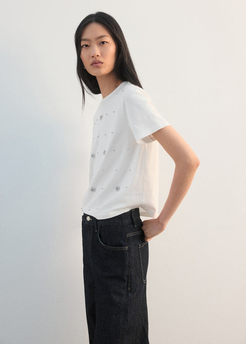 Mango t-shirt meghan in white