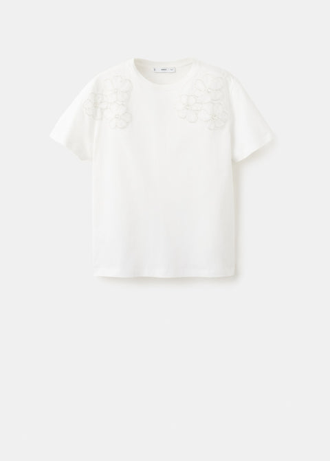 Mango t-shirt milly in off white