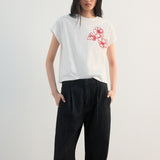 Mango t-shirt patrick in off white - Image 1