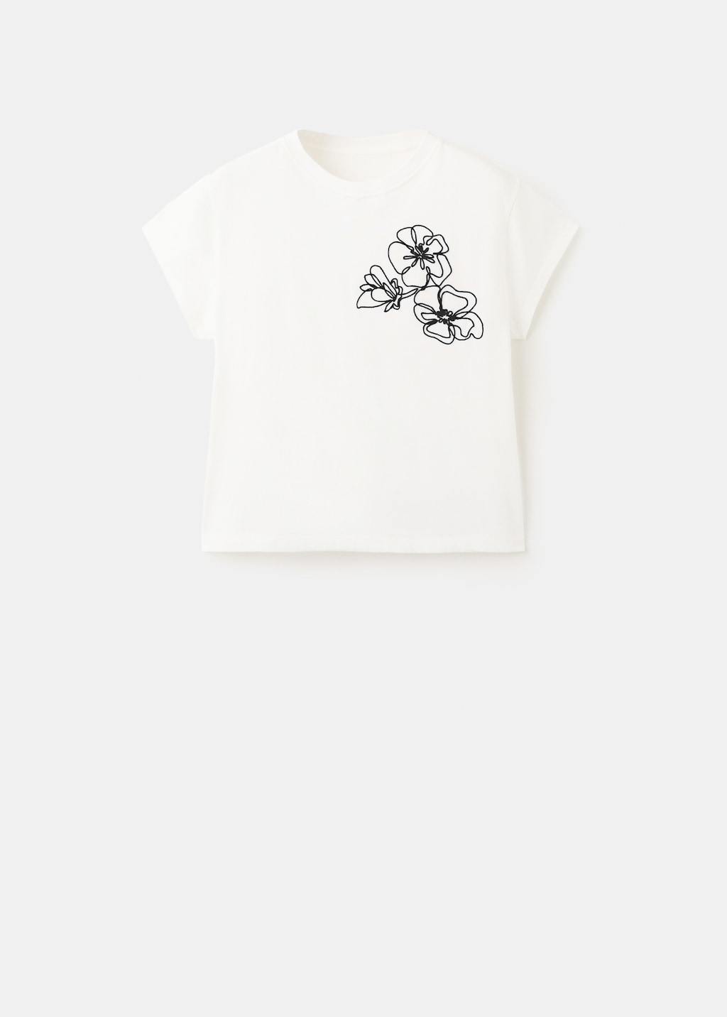 Mango t-shirt patrick in off white - Image 2