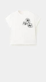 Mango t-shirt patrick in off white - Image 2