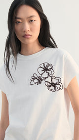 Mango t-shirt patrick in off white - Image 4