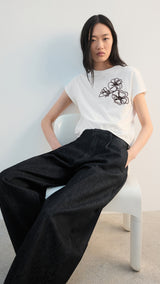 Mango t-shirt patrick in off white - Image 5