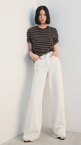 Mango t-shirt bella in brown - 001