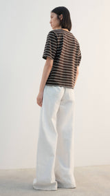 Mango t-shirt bella in brown - 003