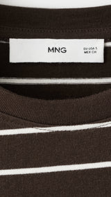 Mango t-shirt bella in brown - 023