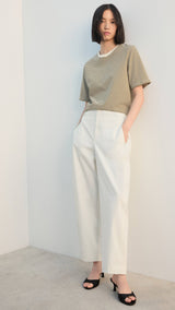 Mango t-shirt bella in pastel green - 001