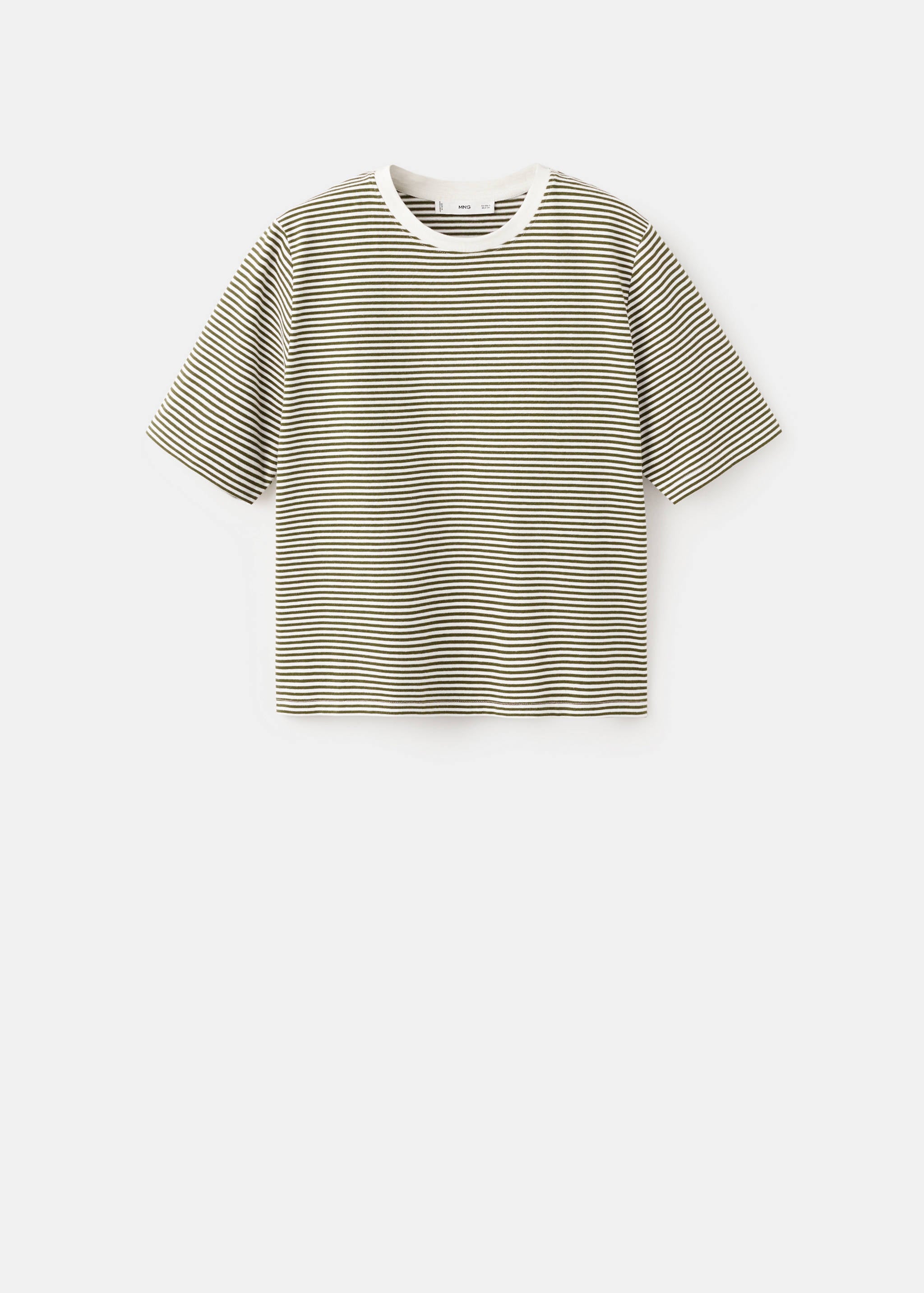 Mango t-shirt bella in pastel green - 021