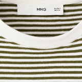 Mango t-shirt bella in pastel green - 023
