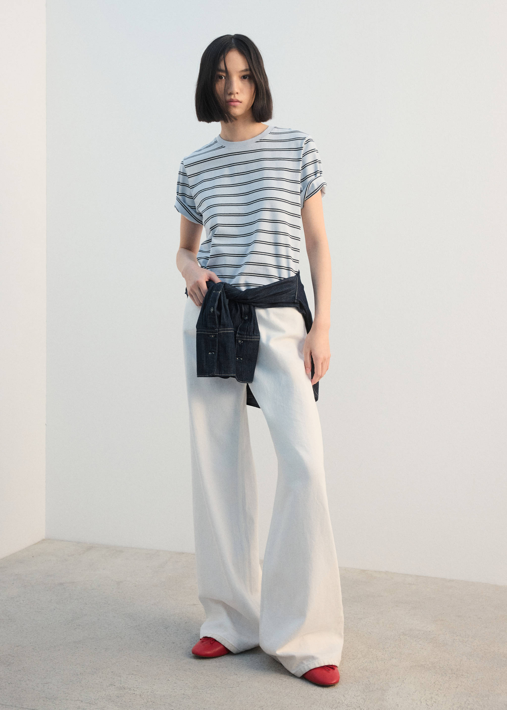 Mango t-shirt bella in celestial - 001